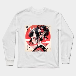 Kijin Girl wear kimono Long Sleeve T-Shirt